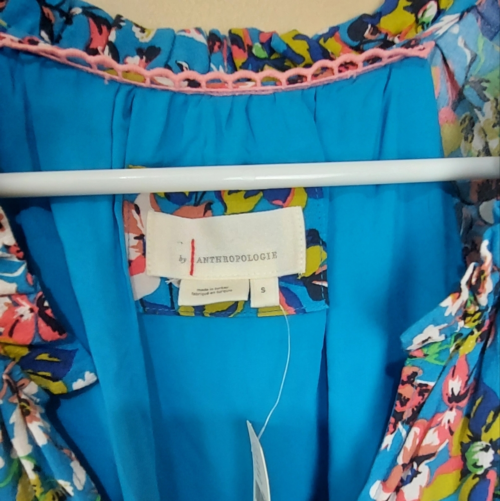NWT Anthropologie Robin Tiered Floral Mini Dress - Picture 4 of 8